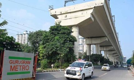 गुरुग्राम मेट्रो प्रोजेक्ट में बड़ी उपलब्धि, 160 टन का पहला यू-गर्डर स्थापित