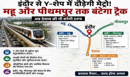इंदौर से Y-शेप में दौड़ेगी मेट्रो! महू और पीथमपुर तक बंटेगा ट्रैक, देवास की भी बनेगी DPR