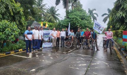 एक घंटा खेल के मैदान में’ के अंतर्गत साइक्लिंग गतिविधि (संडे ऑन साइकिल) का आयोजन