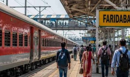 फरीदाबाद स्टेशन पर काम का असर, मालवा एक्सप्रेस और अमृतसर-इंदौर ट्रेनें प्रभावित