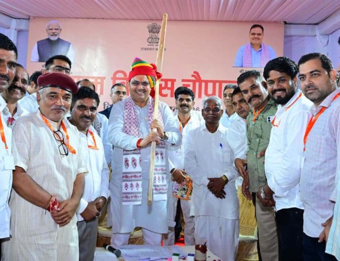 मुख्यमंत्री भजनलाल ने किसानों को दी 9 हजार सम्मान निधि की सौगात