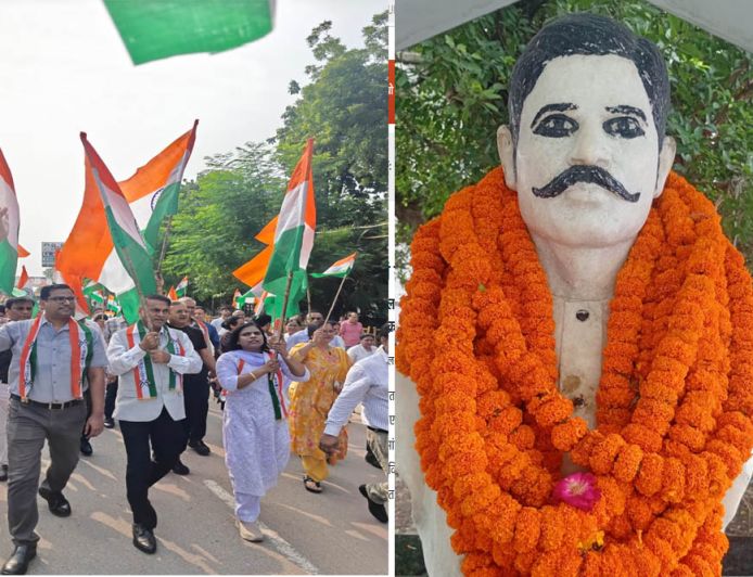 जहां ठाकुर रोशन सिंह ने दी शहादत, उसी जगह के नामकरण की मांग पर नौवें दिन भी धरना जारी