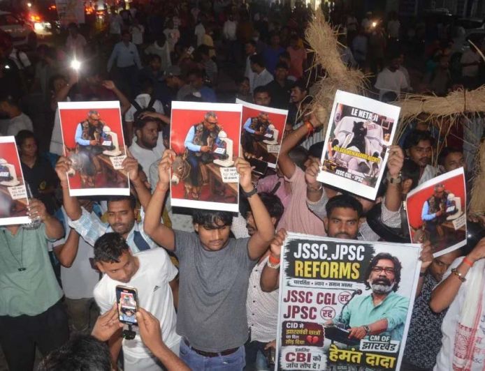 JPSC-JSSC अभ्यर्थियों का आंदोलन उग्र, 20 अगस्त को CM आवास घेराव का ऐलान