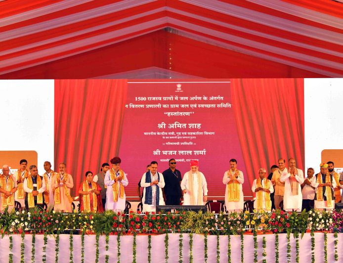 अमित शाह बोले- अटलजी का जीवन राष्ट्र प्रथम को समर्पित, राजस्थान में 5659 करोड़ के विकास कार्य