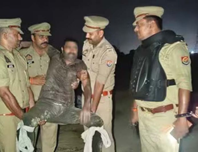 कानपुर में मुमताज हत्याकांड का मुख्य आरोपी रानू पुलिस मुठभेड़ में पैर में गोली लगने से गिरफ्तार