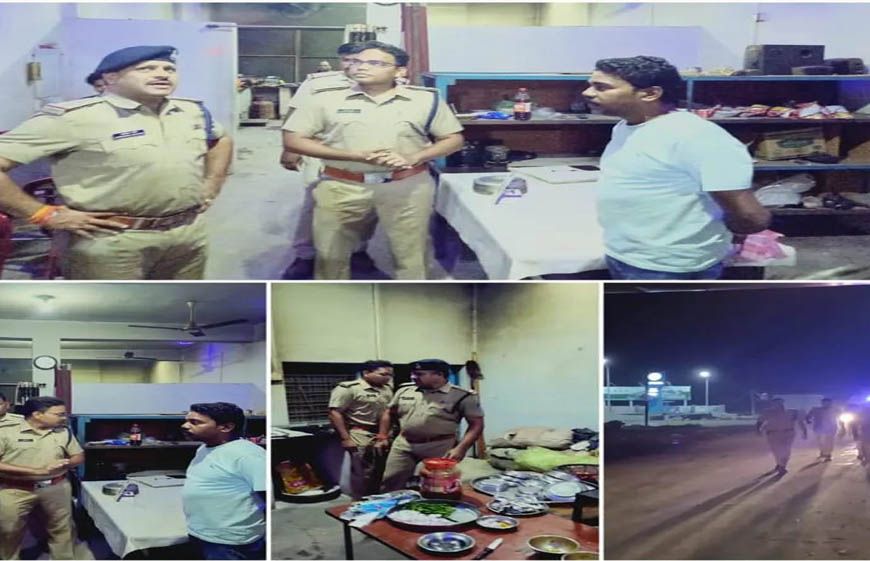 होटल-ढाबों व संदिग्धों की हुई सघन चेकिंग, विजयराघवगढ़ में पुलिस ने की पैदल पेट्रोलिंग, सुरक्षा व्यवस्था को लेकर चौकसी