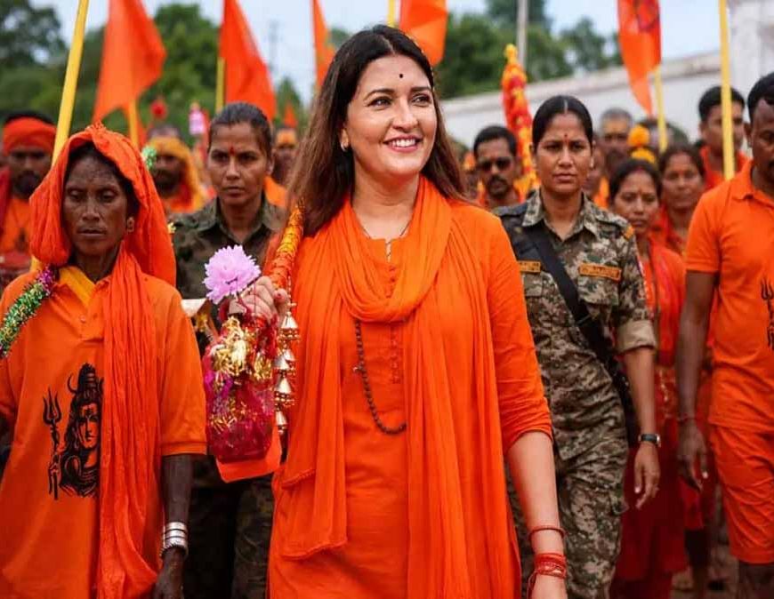 विधायक भावना बोहरा के नेतृत्व में अमरकंटक से नर्मदा जल लेकर निकली कांवड़ यात्रा