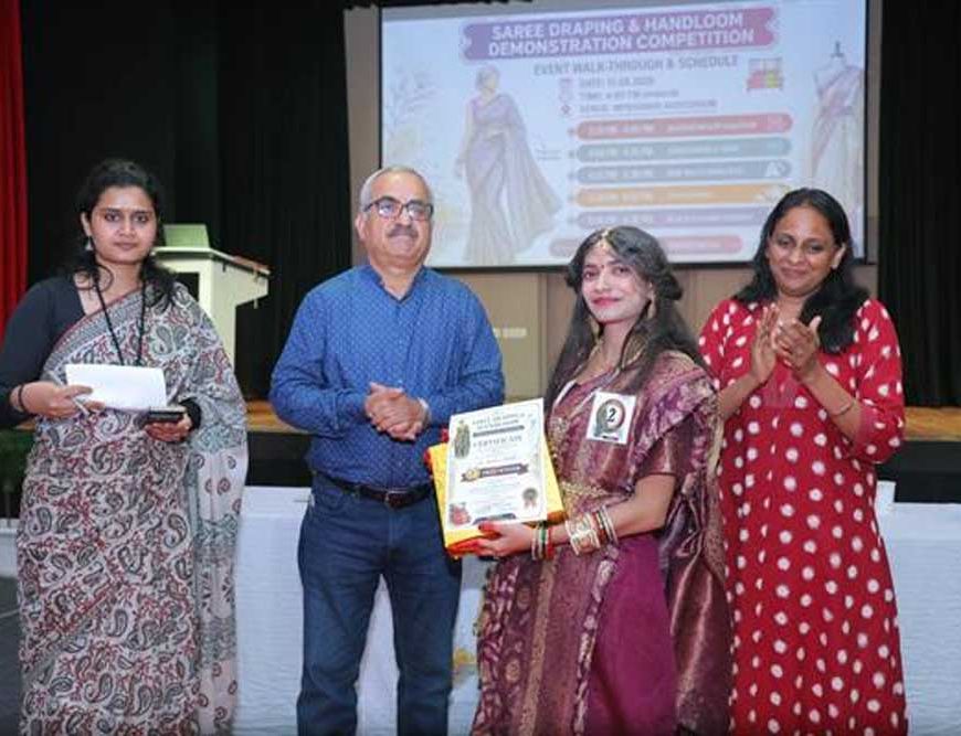 मध्यप्रदेश भवन में साड़ी ड्रेपिंग एवं हैंडलूम प्रदर्शन प्रतियोगिता का हुआ आयोजन