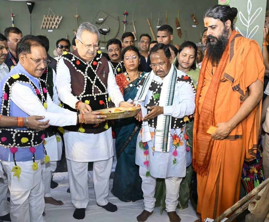 हरेली तिहार पर मुख्यमंत्री निवास में साकार हुई छत्तीसगढ़ की लोक संस्कृति, कृषि परंपरा और ग्रामीण जीवन की जीवंत झांकी