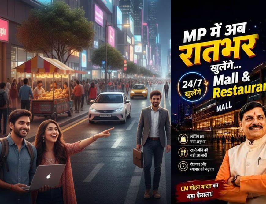 MP में अब 24 घंटे खुलेंगी दुकानें, होटल और मॉल! कर्मचारियों के लिए भी तय हुई 48 घंटे की सीमा
