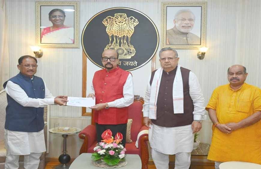 CM साय ने राज्यपाल रमेन डेका से की मुलाकात, असम बाढ़ पीड़ितों के लिए दिए ₹5 करोड़