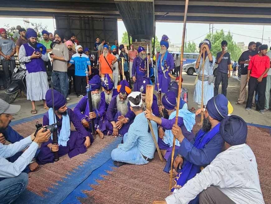 पंजाब बंद के दौरान लुधियाना में सिख जत्थेबंदियों का प्रदर्शन, नेशनल हाईवे किया जाम