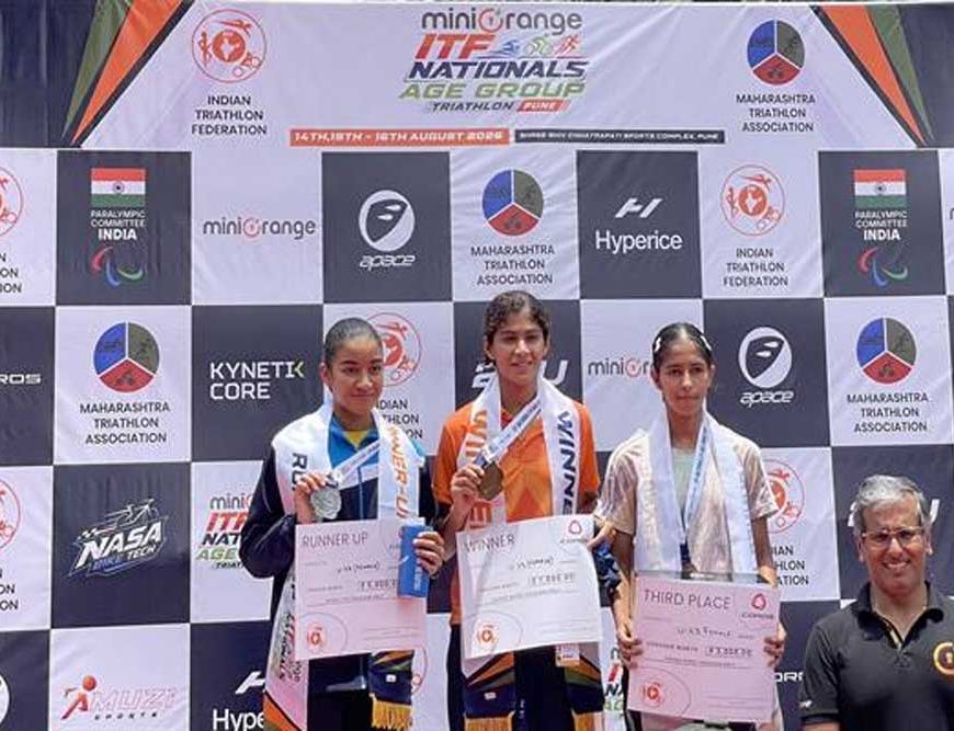 पुणे में मध्यप्रदेश के ट्रायथलॉन खिलाड़ियों का शानदार प्रदर्शन