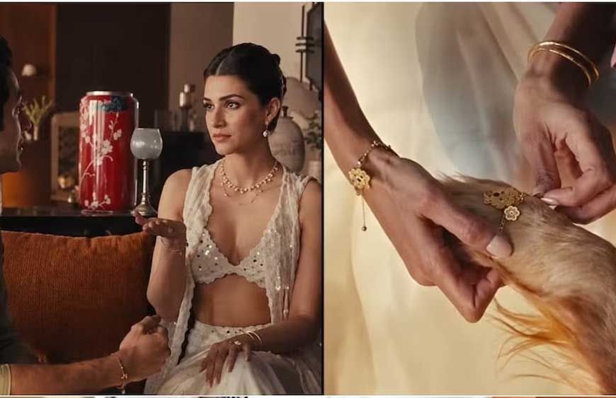 'ब्रा पहनकर बैठ गई...' कृति सेनन के रक्षाबंधन एड पर भड़के लोग, भाई के सामने पहनावे पर उठाए सवाल