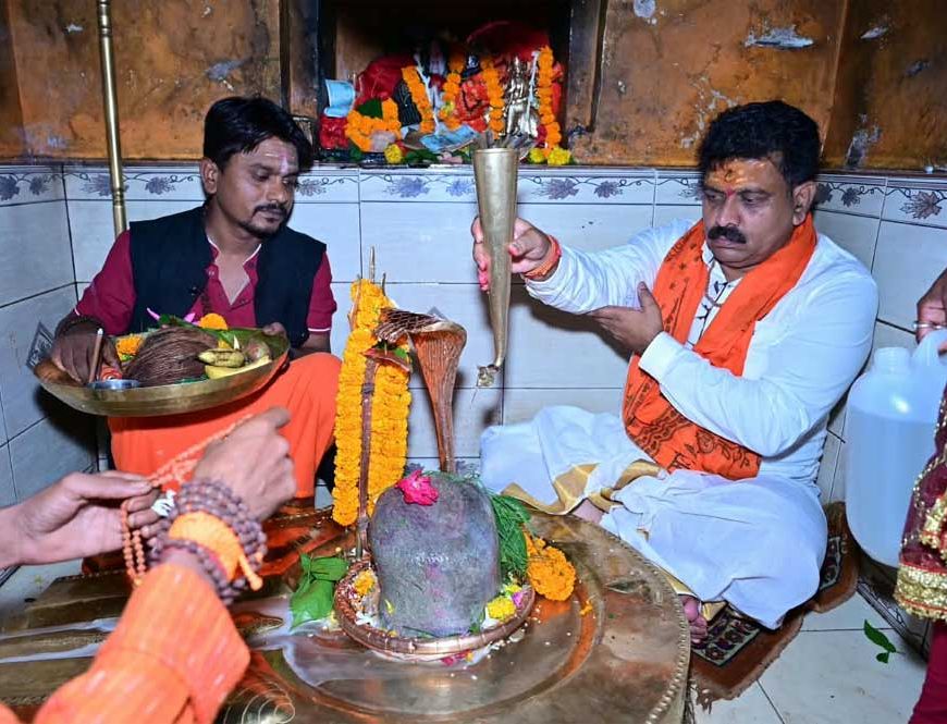 श्रावण के अंतिम सोमवार को अमरकंटक पहुंचे उप मुख्यमंत्री  विजय शर्मा