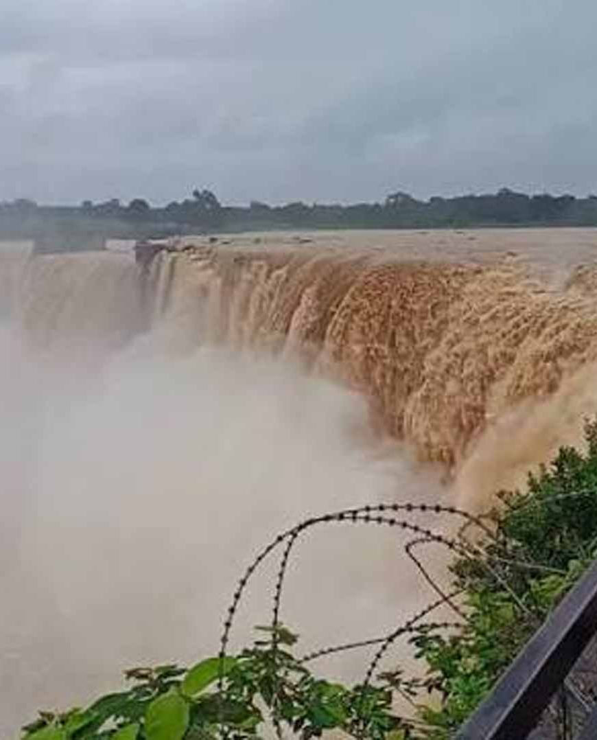 इंद्रावती नदी उफान पर, चित्रकोट जलप्रपात का दिखा अद्भुत और मनमोहक नजारा