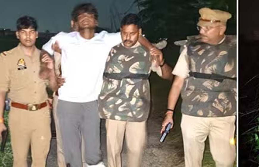 देवरिया में पुलिस-बदमाश मुठभेड़, पैर में लगी गोली; 12 मुकदमों वाला आरोपी गिरफ्तार