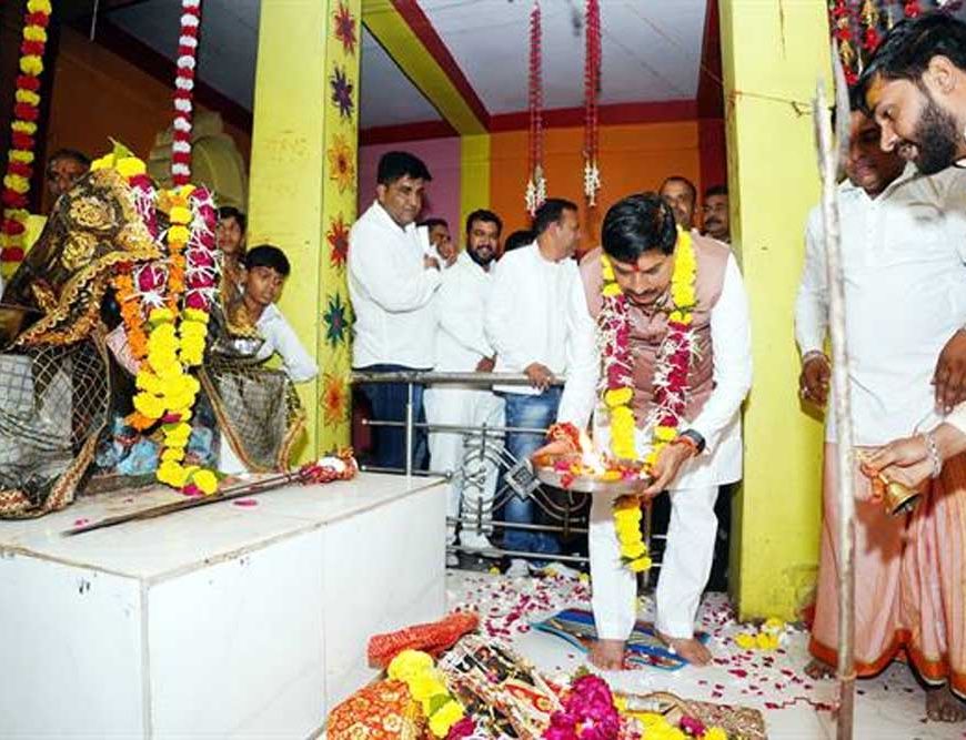 मुख्यमंत्री डॉ. यादव ने  सागोती माता मंदिर में किए दर्शन