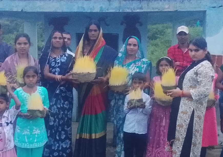 ग्राम जरही में कजलिया विसर्जन बड़ी धूमधाम से मनाया गया