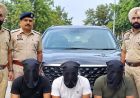 पिस्टल तानकर प्रॉपर्टी डीलर से लूटी होंडा सिटी, चंडीगढ़ पुलिस ने 3 आरोपित दबोचे