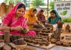 कुरुक्षेत्र में गोबर बनेगा रोजगार का आधार, महिलाएं बना रहीं दीपक-धूप और राखियां
