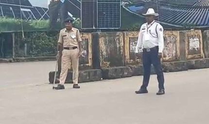 उपराष्ट्रपति राधाकृष्णन के रायपुर दौरे से पहले सुरक्षा और यातायात व्यवस्था की मॉकड्रिल