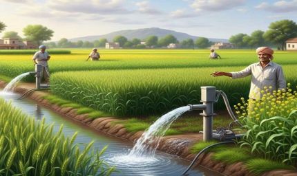 योगी सरकार में आधुनिक हो रहे राजकीय नलकूप, किसानों के खेतों तक पहुंच रहा पानी