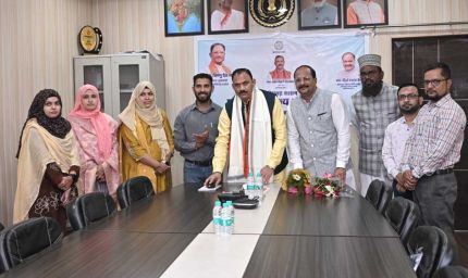 मंत्री  श्याम बिहारी जायसवाल ने किया   हज कमेटी की वेबसाइट का शुभारंभ