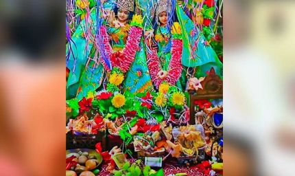 नई लेदरी में गूंजा नंदलाल के जन्म का उल्लास, 12 दिनों तक श्री राधा-कृष्ण मंदिर में सजेगा आस्था और भक्ति का ब्रजधाम