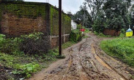 वार्ड क्रमांक 15 में सड़क नहीं, कीचड़ से गुजरने को मजबूर वार्डवासी