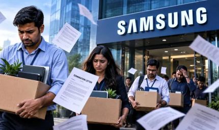 Samsung India में बड़ी छंटनी, TV और होम अप्लायंसेज बिजनेस से 100 अधिकारियों की नौकरी गई