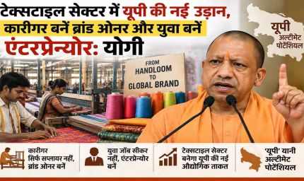 यूपी का मतलब अल्टीमेट पोटेंशियल, टेक्सटाइल सेक्टर बनेगा नई औद्योगिक ताकत: मुख्यमंत्री योगी आदित्यनाथ