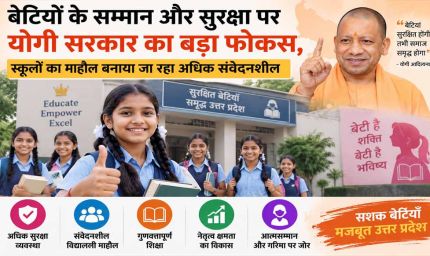 बेटियों के आत्मसम्मान, सुरक्षा, गरिमा और नेतृत्व क्षमता के लिए विद्यालयी वातावरण को अधिक संवेदनशील बना रही योगी सरकार