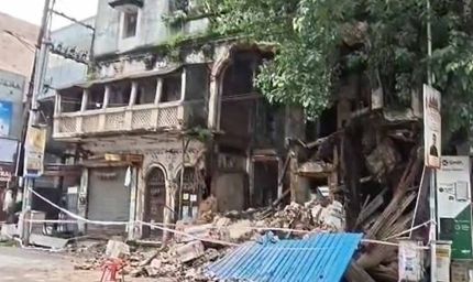 रायपुर में तेज आवाज में DJ बजाने से जर्जर इमारत का हिस्सा गिरा, मची अफरा-तफरी