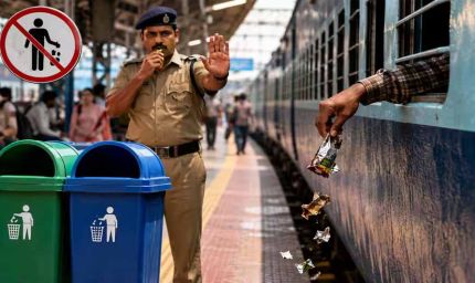 रेलवे स्टेशन पर कचरा फेंकना या थूकना पड़ेगा महंगा, देना होगा 1000 रुपये जुर्माना