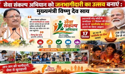 सेवा संकल्प अभियान को जनभागीदारी का उत्सव बनाएं : मुख्यमंत्री विष्णु देव साय