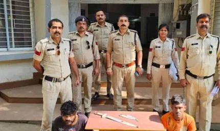घातक तलवार और चाकू लेकर घूम रहे दो आरोपी कुठला पुलिस के हत्थे चढ़े, आर्म्स एक्ट के तहत हुई कार्रवाई, न्यायालय ने दोनों को भेजा जेल