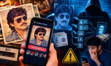 80s AI फोटो ट्रेंड बना साइबर ठगी का नया हथियार, फर्जी लिंक से फोन हैक होने का खतरा