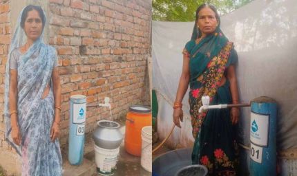 नगरी के पंडरवाही में घर-घर नल से बह रही खुशहाली