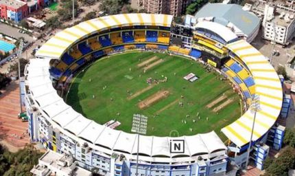 भारत-वेस्टइंडीज T20 के लिए होलकर स्टेडियम तैयार, मैदान पर दिखेगा चेक्स पैटर्न
