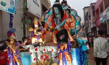 राजनांदगांव में गणेश विसर्जन झांकी पर भारी वाहनों की एंट्री बंद
