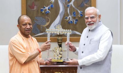 मुख्यमंत्री योगी आदित्यनाथ ने नई दिल्ली में की प्रधानमंत्री नरेन्द्र मोदी से शिष्टाचार भेंट