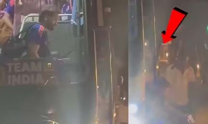 मैच जीतकर लौट रही टीम बस से गिरे रोहित शर्मा, विराट कोहली भी हुए परेशान