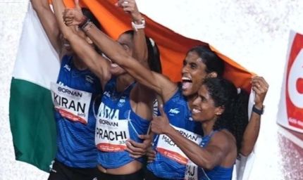 एशियन गेम्स में भारत का गोल्ड धमाका, विमेंस 4x400 रिले में जीता स्वर्ण