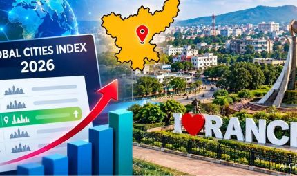 Oxford Global Cities Index 2026: रांची की रैंकिंग में बड़ा सुधार, 74 पायदान चढ़कर 792वें स्थान पर