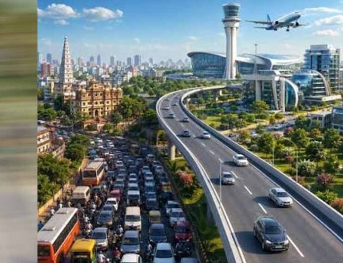 इंदौर में बड़ा गणपति फ्लाईओवर की आधी बाधा हटी, दिसंबर तक पूरी लाइन होगी शिफ्ट; निर्माण में हुई देरी