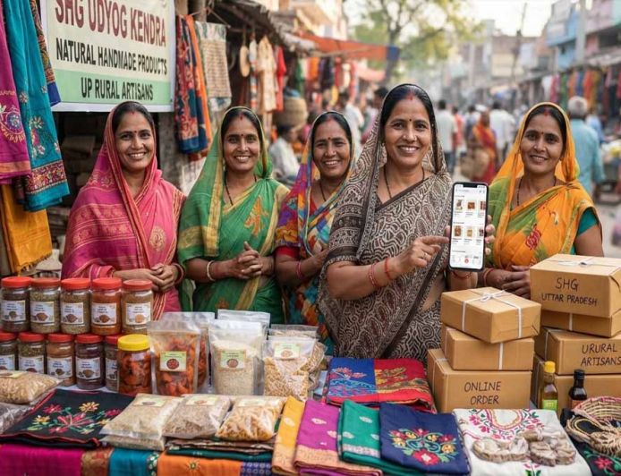 ग्लोबल मार्केट में दिग्गज कंपनियों को टक्कर देंगी यूपी की दीदियां, 3 हजार से ज्यादा उत्पाद पहुंचेंगे दुनिया तक