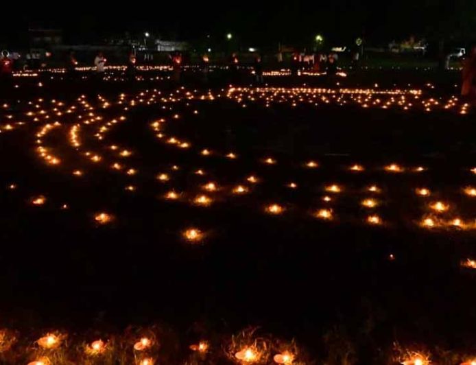 सेवा संकल्प अभियान के शुभारंभ पर जीपीएम में प्रज्वलित हुए आशीर्वाद के दो लाख दीप