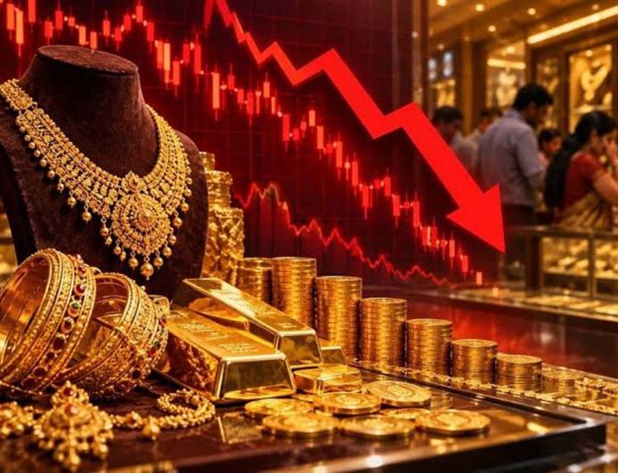 सोने के दाम में ₹4,140 की बड़ी गिरावट, 1.50 लाख से नीचे आया भाव; चांदी भी लुढ़की