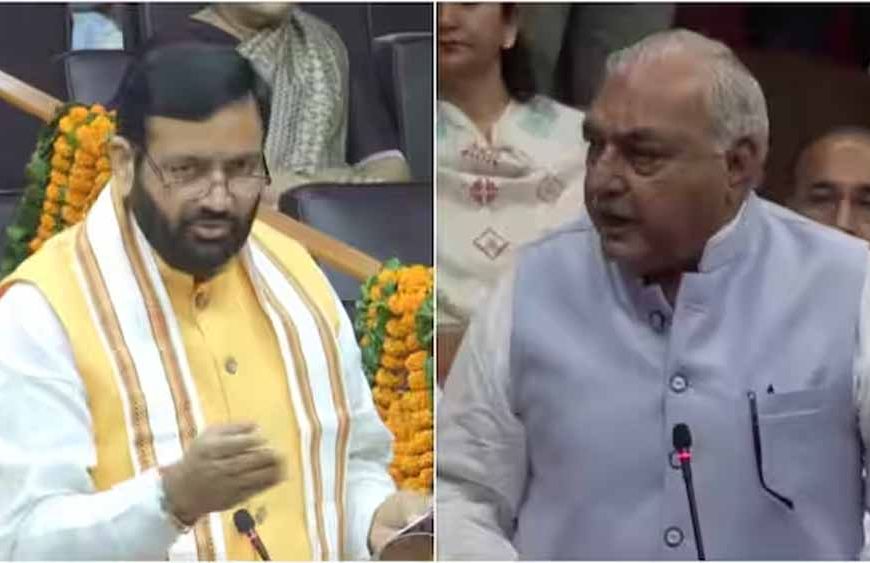 हरियाणा सदन में CM का हुड्डा पर तंज, बोले- कोहनी मारकर पुलिस की कमर तोड़ दी